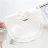 Lawadka Baby Bibs for Girls – 100% Cotton Newborn Princess Lace Bow, Cute Burp Cloths for Boys & Girls, Infant Saliva Towels (0-2Y) - Kidzy Market