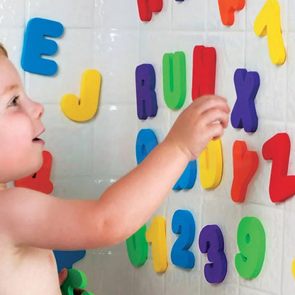 Foam Alphabet Bath Toy Set – 36Pcs Educational Floating Letters & Numbers