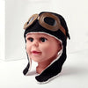 Autumn Winter Child Pilot Hat with Ear Protection & Glasses for 3-5 Years Old Baby Kids Head Accessories