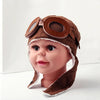 Autumn Winter Child Pilot Hat with Ear Protection & Glasses for 3-5 Years Old Baby Kids Head Accessories