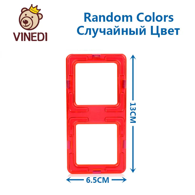 VINEDI Big Magnetic Blocks Designer Construction Set