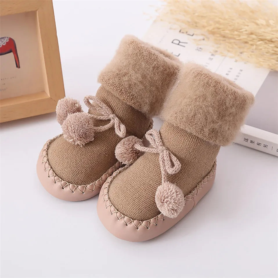 Winter Baby Socks - Girl & Boy Chaussette Infant Cotton Leg Warmers | Anti-Slip Baby Step Floor Socks for Children