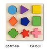 Montessori Wooden Puzzles, Hand Grab Boards, Tangram Jigsaw Baby Educational Toy, Cartoon Vehicle, Animals & Fruits 3D Puzzles