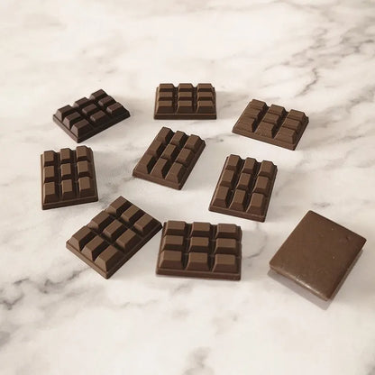 10pcs 23x16mm Mix Chocolate Polymer Slime Box - DIY Modeling Clay Kit with Charms, Plasticine Accessories for Kids