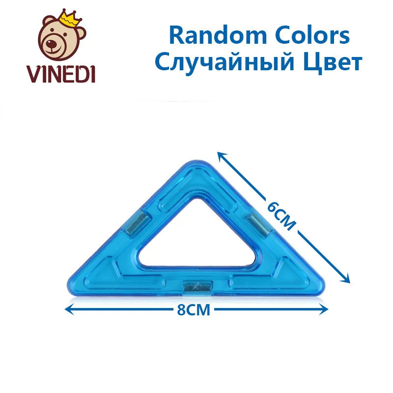 VINEDI Big Magnetic Blocks Designer Construction Set