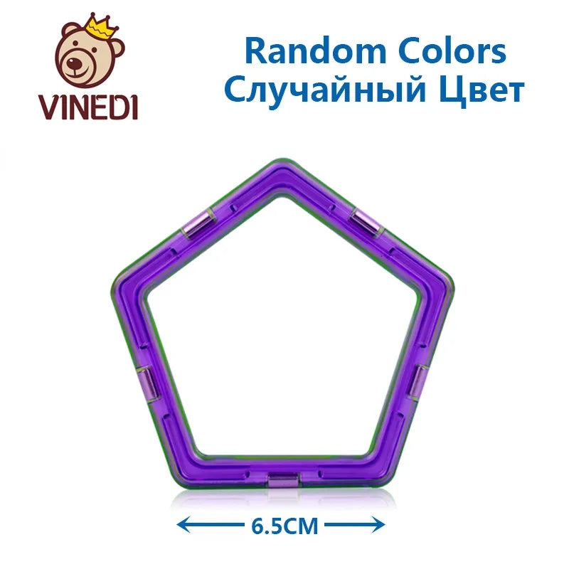 VINEDI Big Magnetic Blocks Designer Construction Set