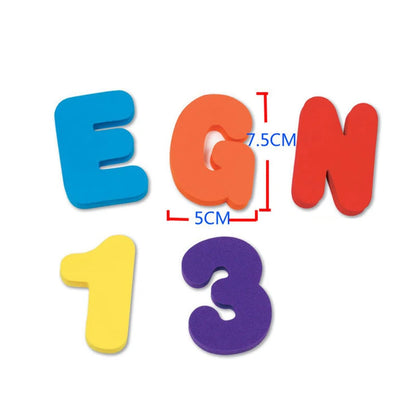 Foam Alphabet Bath Toy Set – 36Pcs Educational Floating Letters & Numbers