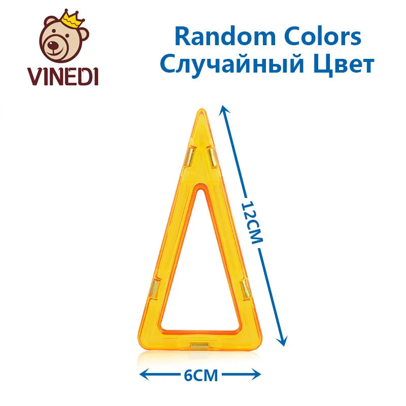 VINEDI Big Magnetic Blocks Designer Construction Set