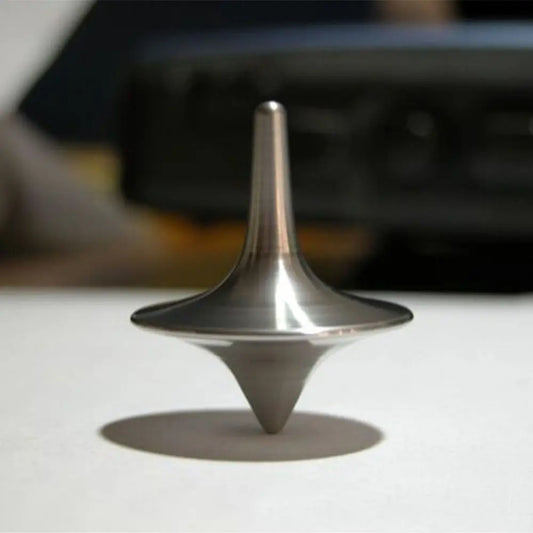 Metal Silver Spinning Top Totem