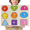 Montessori Wooden Puzzles, Hand Grab Boards, Tangram Jigsaw Baby Educational Toy, Cartoon Vehicle, Animals & Fruits 3D Puzzles