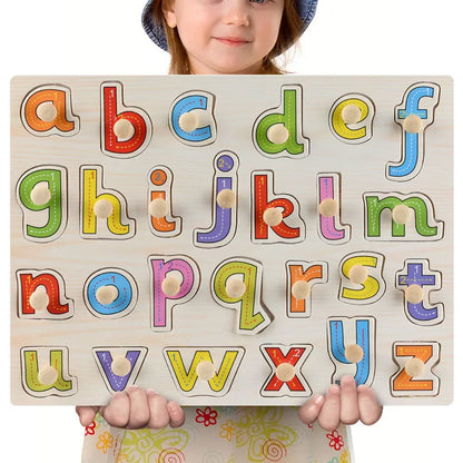 Montessori Wooden Puzzles, Hand Grab Boards, Tangram Jigsaw Baby Educational Toy, Cartoon Vehicle, Animals & Fruits 3D Puzzles