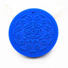 Chenkai 2pcs Silicone Biscuit Teether - DIY Oreo Cookie Baby Pacifier Dummy & Chewing Sensory Pendant | Montessori Toy Accessories