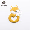 Baby Teether - Food Grade Silicone Cartoon Animal Duck, DIY Nursing Teething Pacifier Clip, Baby Toy & Teething Accessories