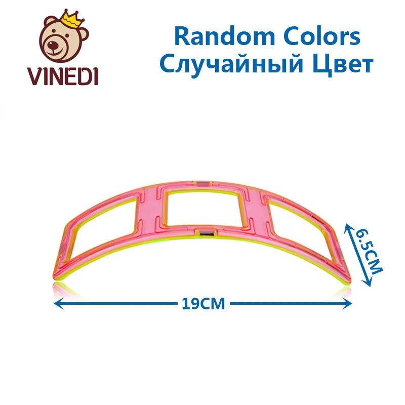 VINEDI Big Magnetic Blocks Designer Construction Set