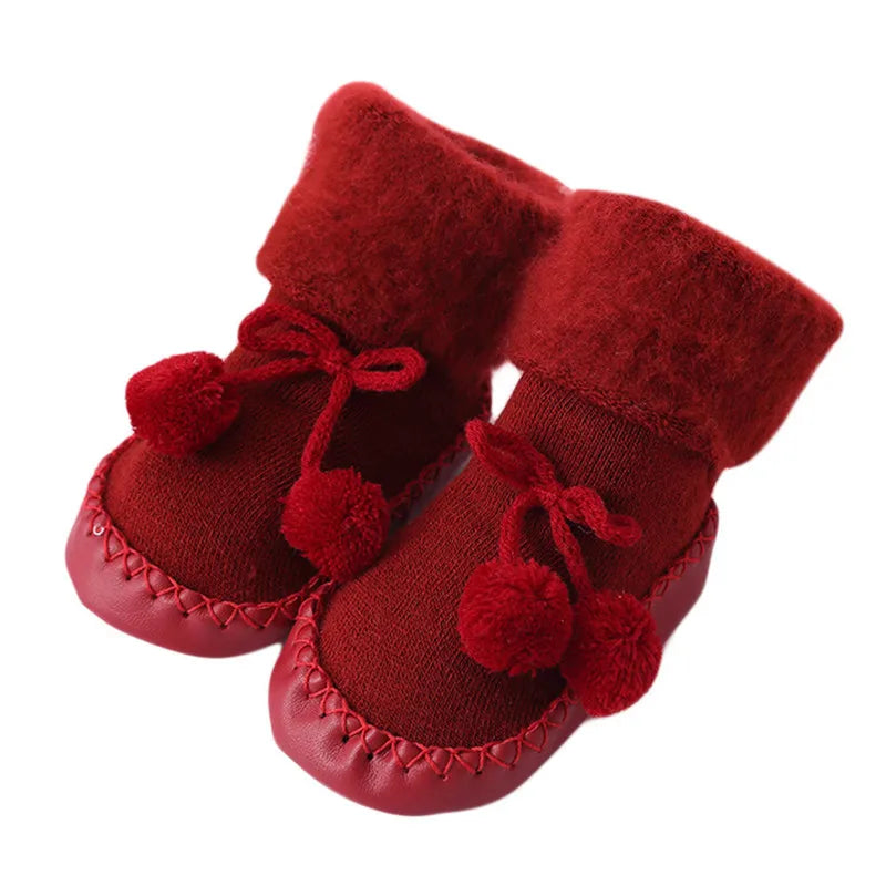 Winter Baby Socks - Girl & Boy Chaussette Infant Cotton Leg Warmers | Anti-Slip Baby Step Floor Socks for Children