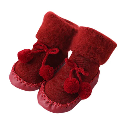 Winter Baby Socks - Girl & Boy Chaussette Infant Cotton Leg Warmers | Anti-Slip Baby Step Floor Socks for Children