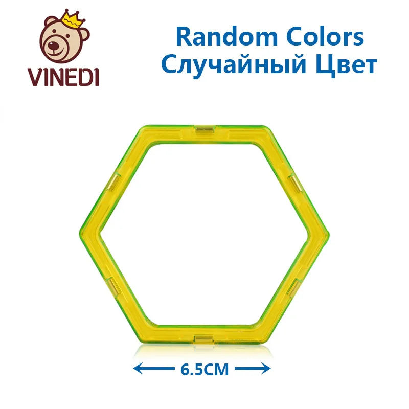 VINEDI Big Magnetic Blocks Designer Construction Set