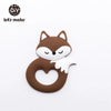 Baby Teether - Food Grade Silicone Cartoon Animal Duck, DIY Nursing Teething Pacifier Clip, Baby Toy & Teething Accessories