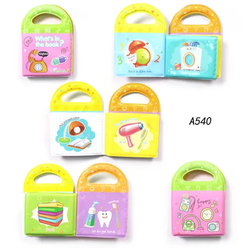 Waterproof Bath Book Toy – Floating Cognitive Learning Book with 10 Themes for Babies