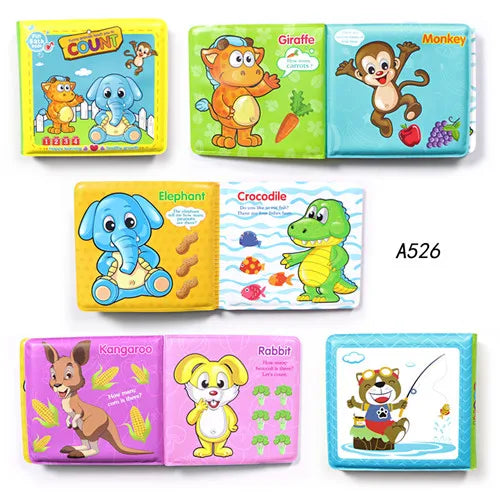 Waterproof Bath Book Toy – Floating Cognitive Learning Book with 10 Themes for Babies