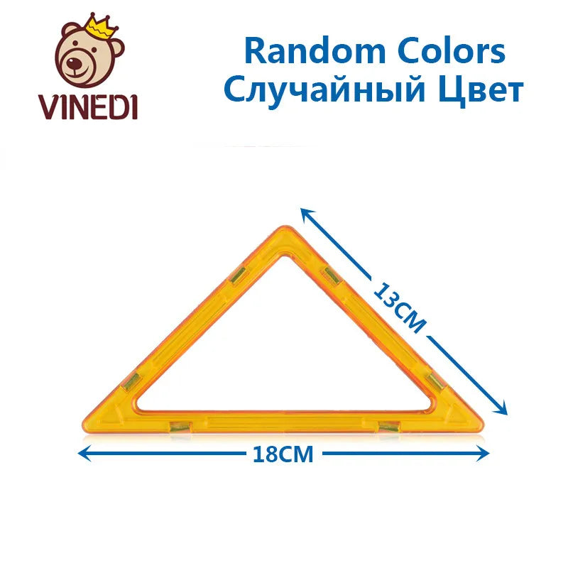 VINEDI Big Magnetic Blocks Designer Construction Set