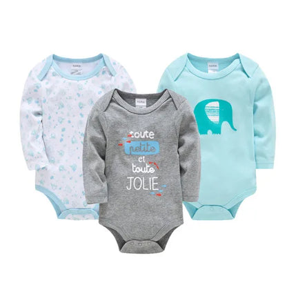 Kavkas 6PCS/3PCS Baby Bodysuit Set – Long Sleeve 100% Cotton Newborn Onesies (0-12 Months)