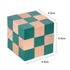 Wooden Dragon Tail IQ Puzzle - 3D Tangram Jigsaw Brain Teaser, Educational Wooden Puzzle for Kids & Adults