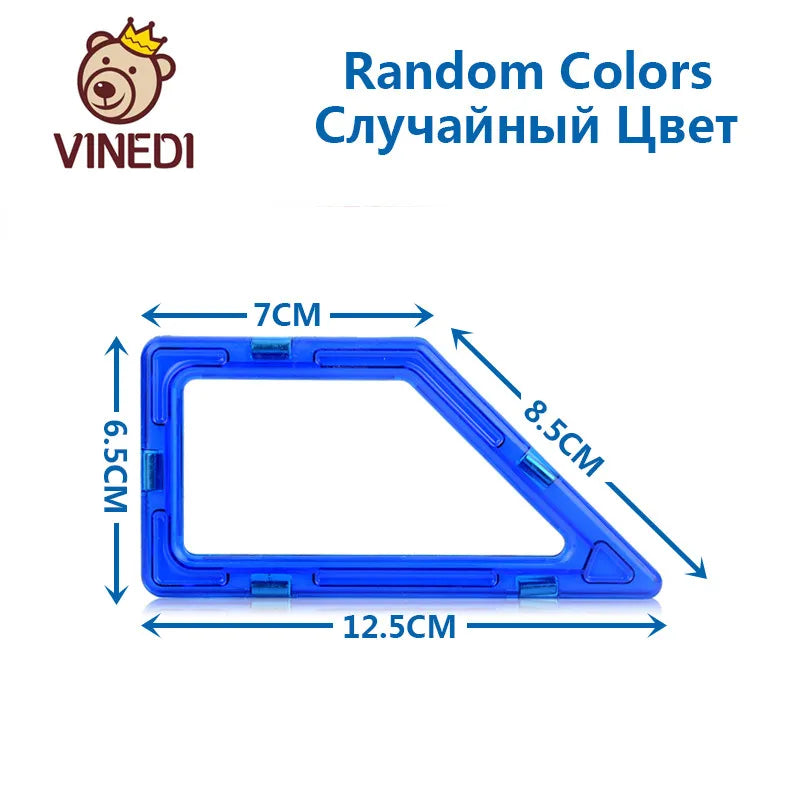 VINEDI Big Magnetic Blocks Designer Construction Set