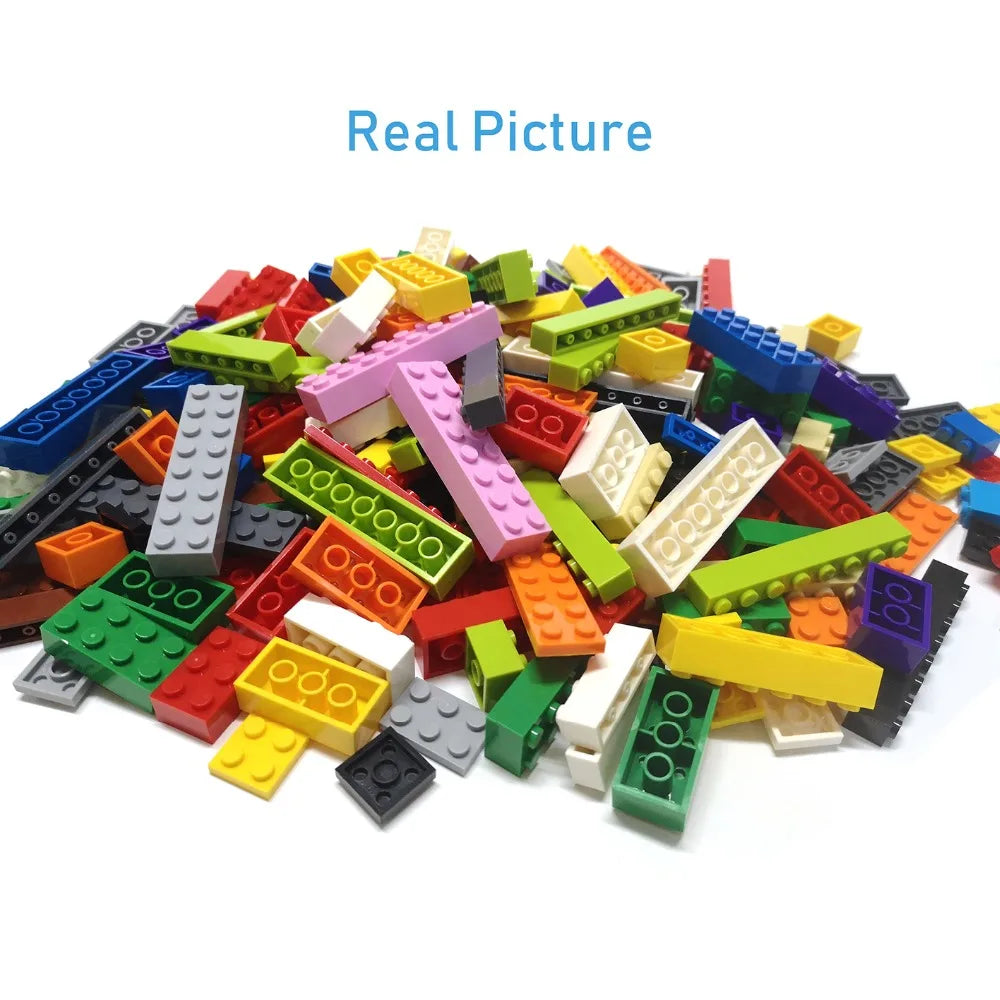 122PCS Thick Figures Bricks – 12 Size DIY Building Blocks, Creative Educational Plastic Toys, Compatible with 3001 for Children