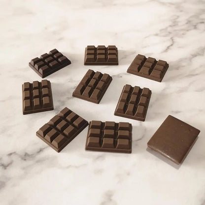 10pcs 23x16mm Mix Chocolate Polymer Slime Box - DIY Modeling Clay Kit with Charms, Plasticine Accessories for Kids