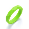 LOFCA 1PC Silicone Teething Bracelet - Baby Bangle Teether Wristband with Silicone Beads | Adult Size Fashion Chew Toy & Nursing Jewelry