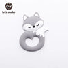 Baby Teether - Food Grade Silicone Cartoon Animal Duck, DIY Nursing Teething Pacifier Clip, Baby Toy & Teething Accessories