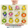 Montessori Wooden Puzzles, Hand Grab Boards, Tangram Jigsaw Baby Educational Toy, Cartoon Vehicle, Animals & Fruits 3D Puzzles