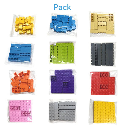 122PCS DIY Building Blocks Set – 12 Size Thick Figures, Creative Educational Plastic Bricks, Compatible with 3001 for Children