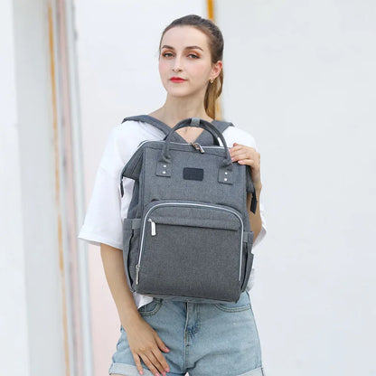 Large Capacity Waterproof Nappy Backpack – Multi-Function Travel Diaper Bag for Moms & Baby Care - Kidzy Market