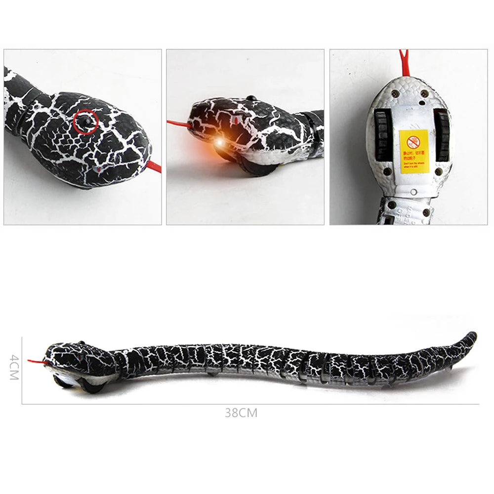 RC Snake Robot Toy – Electric Viper with Retractable Tongue Remote Control Animal