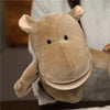 Plush Animal Hand Puppets, Dinosaur Lion Giraffe Tiger Rabbit Dog Duck Frog Gift Toy