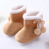 Baywell Winter Warm Fur Snow Boots Baby Booties Anti-slip Infant Boys Bootie Shoes 0-18 Month