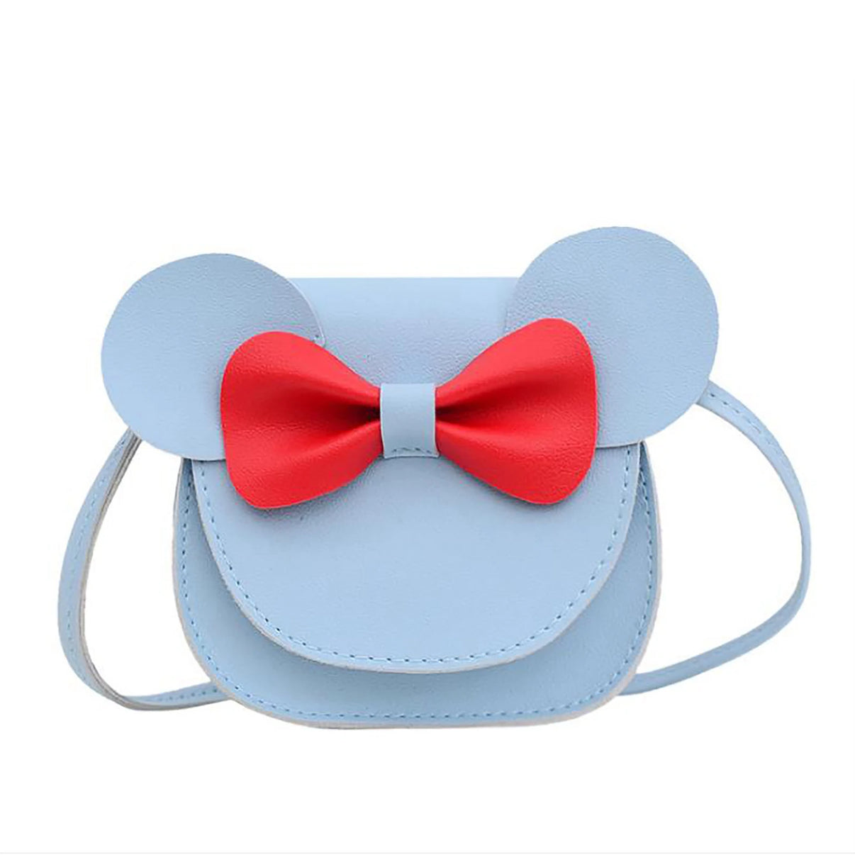 Kids Baby Girls Cute Cartoon Crossbody Bag Handbag with Mouse Ears, Bowknot & Magnetic Snap - Toddler Girls Coin Purse Shoulder Bag - Kidzy Market
