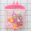 White Baby Bath Toy Storage Mesh Bag with Strong Suction Cups