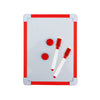 Kids Mini Dry Erase Whiteboard - Small Hanging Erase Board, 5-Color Frame, Magnetic Marker Compatible