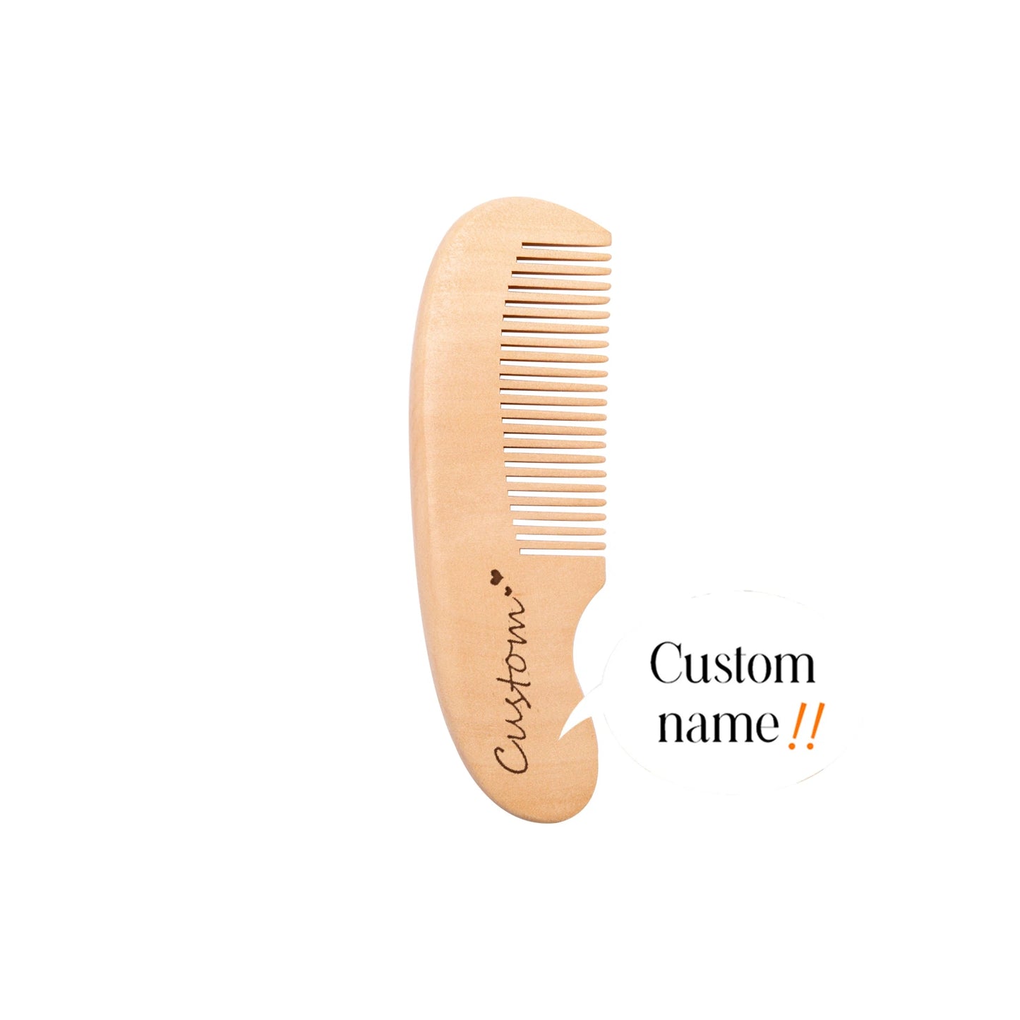 Baby Care Hair Brush for Kids - Girl Bath & Shower - Pure Natural Wool Wooden Comb & Hairbrush - Infant Newborn Massager