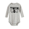 4-Color Newborn Baby Bodysuits – Long Sleeve Infant Jumpsuits for Twin Brothers & Sisters, Cozy Winter Outfit for Boys & Girls