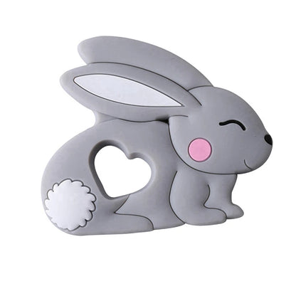 Cartoon Animal BPA-Free Silicone Teether - Food-Grade Silicone Teething Toy for Kids | DIY Teething & Christmas Gift Decor