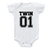 Matching Twin Baby Bodysuits – Cotton Onesies for Boys & Girls | Newborn Twin Outfits | Summer Romper Gift for Twins