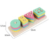 Wooden Montessori Animal Puzzles for Toddlers - Colorful 3D Cartoon Early Learning Educational Toy