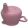 Food Grade Silicone Baby Feeding Mug with Lid, Fashion Infant Drinkware Sippy Cups for Toddlers & Kids with Straw