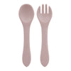 BPA-Free Soft Silicone Baby Spoon Set - Auxiliary Food Utensils for Toddler, Bendable Fork & Training Spoon, Children’s Tableware