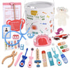 Wooden Doctor Play Set Pretend Medical Kit for Kids - Educational Nurse & Dentist Toy