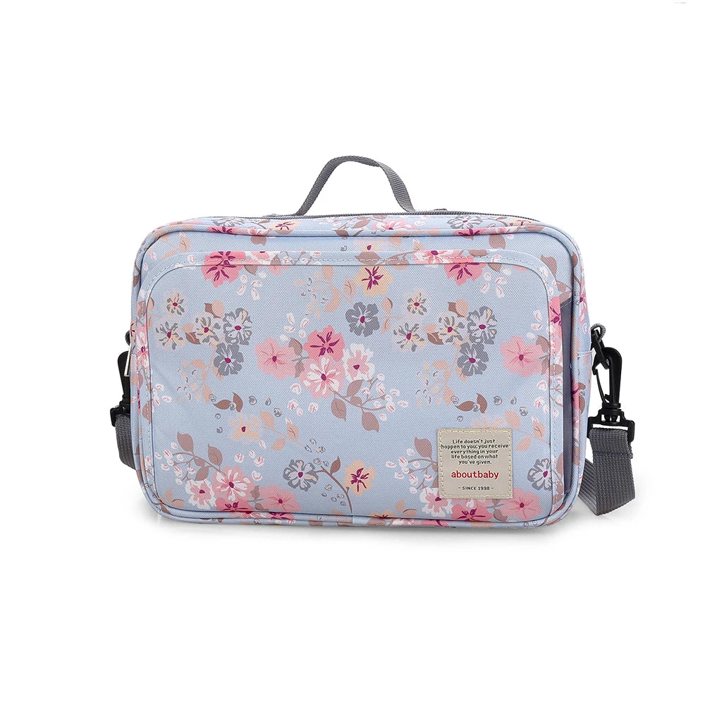 Baby Stroller Bag Waterproof Portable Travel Mummy Bag Multifunction Diaper and Bottle Storage Hanging Pram Organizer